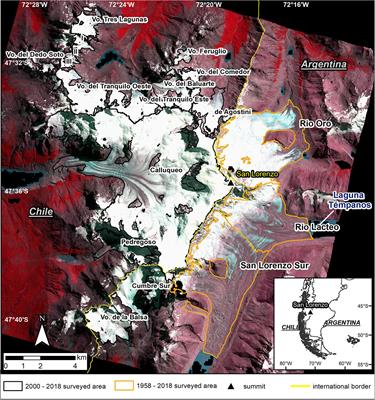 Six Decades (1958–2018) of Geodetic Glacier Mass Balance in Monte San Lorenzo, Patagonian Andes